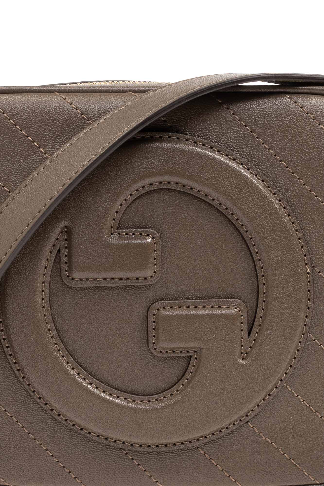 ショルダーバッグ・ポシェット GUCCI Blondie Small Handbag Brown Gucci Blondie small shoulder bag in beige and dark brown GG